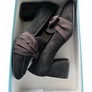 ANTONIO MELANI Black Block Heel Shoes size 10